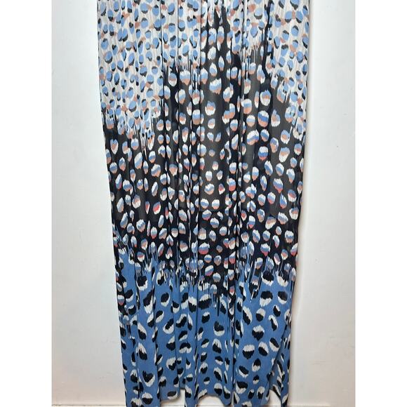 NIC + ZOE Blue Dahlia Maxi‎ Dress Womans Large - Picture 9 of 14